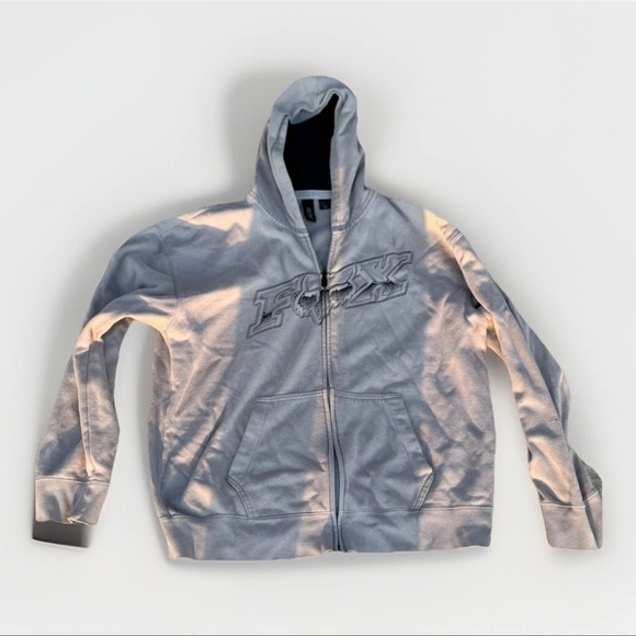 Fox Other - Fox Racing Legacy Fox Head X Zip Up Hoody Heather Graphite Men’s Size 2XL I Y2K